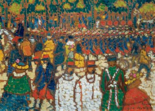 Jozsef Rippl-Ronai French Soldiers Marching oil painting image